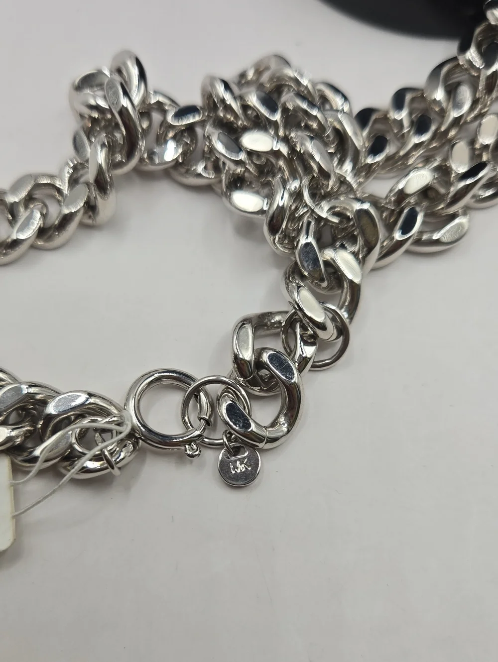 NEW Michael Kors Silver MK Chunky Chain Necklace
